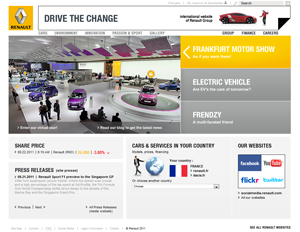 capture d'écran du site renault.com